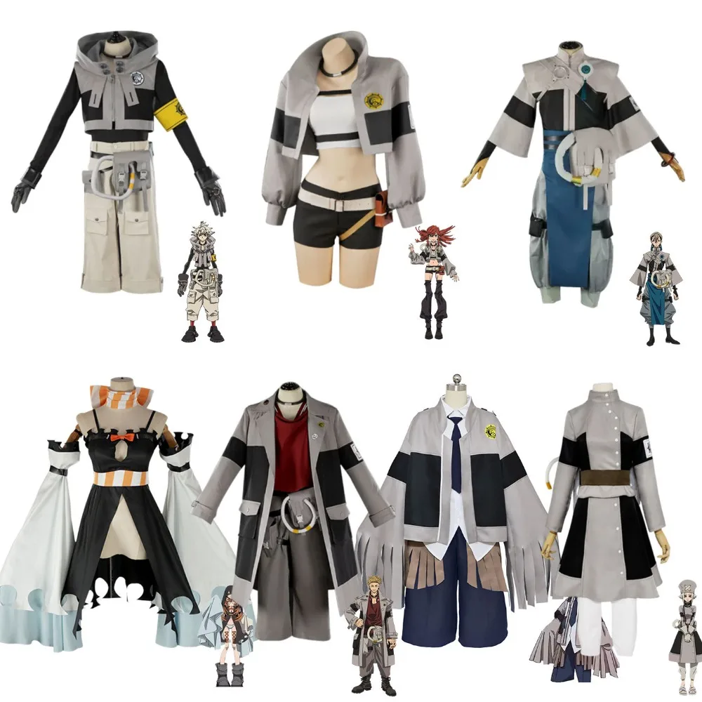 GACHIAKUTA Rudo Engine Zanka Rio Cosplay Costume Grey Combat Costume ...