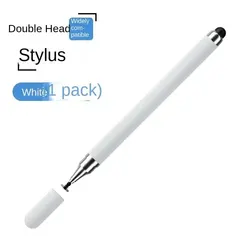 Universal 2 - in - 1 Touch Screen Stylus Pen for Mobile Devices and Tablets (White)