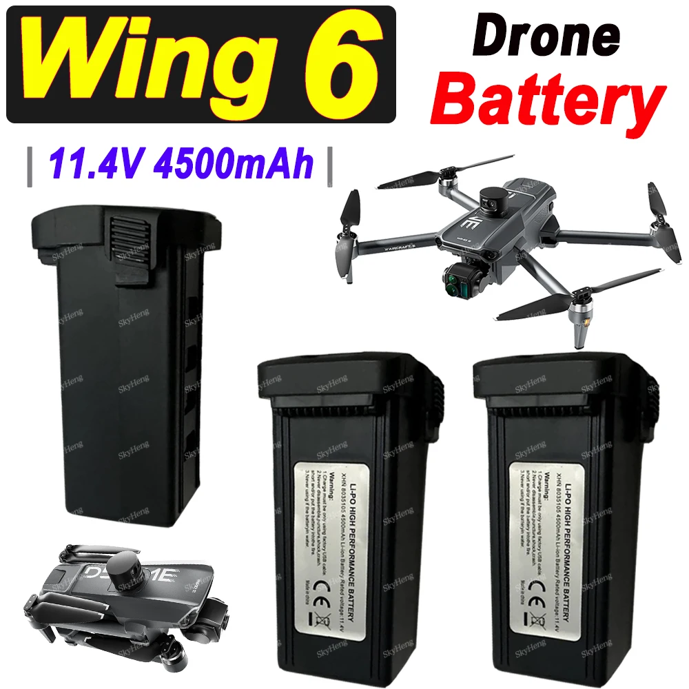 Batterie Drone Wing6 Lot X1-X4 - Autonomie Prolongée