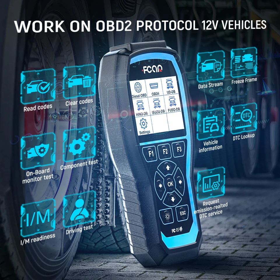 トラック用の完全なシステム診断ツール,hino,いすゞブランド,難破船,ud