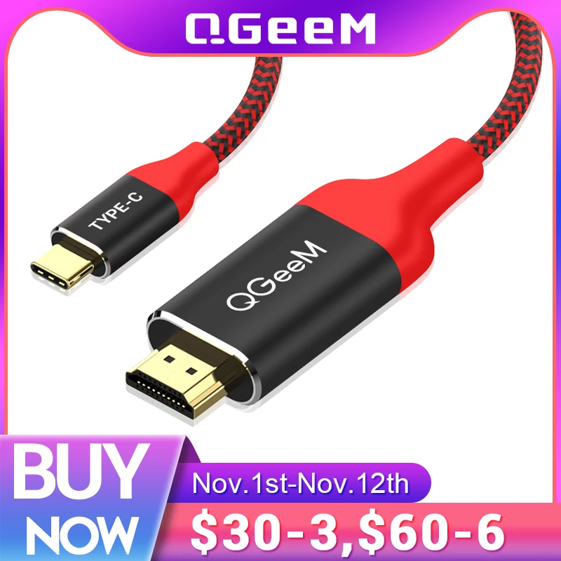 Tanie QGeeM USB C na HDMI 4K