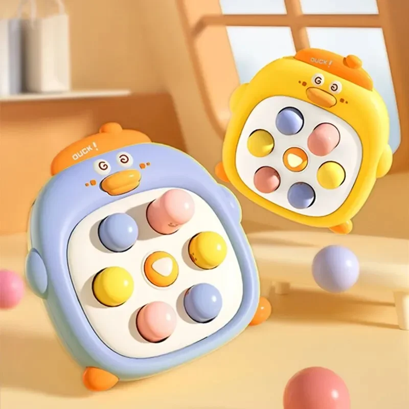미니 손바닥 모양 오리 두더지 손 눈 조정 교육 장난감, 어린이 핀치 손가락 감압 장난감, 1 PC