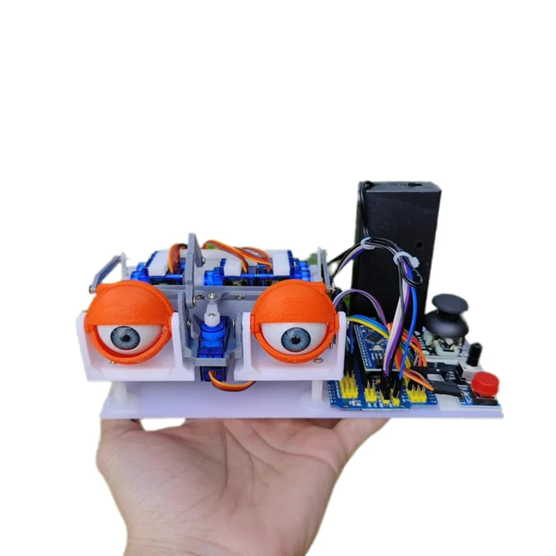 -A89Z Robot per Arduino Macchina robot mobile Occhi biomimetici Robotica Esperimento scientifico Ragazzo Programma Giocattolo STEM Kit - immagine 4