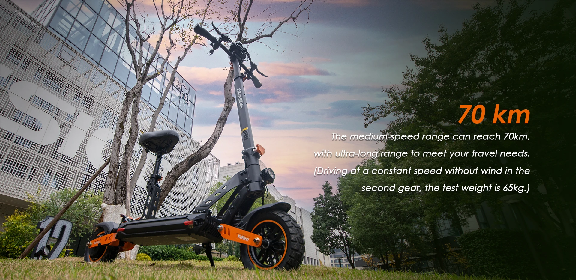 Kukirin G2 Max Scooter elettrico per tutti i terreni per adulti Motore 1200W Batteria 48V 20Ah Velocità massima 55 km/h 70 km Lungo raggio 10" - immagine 2