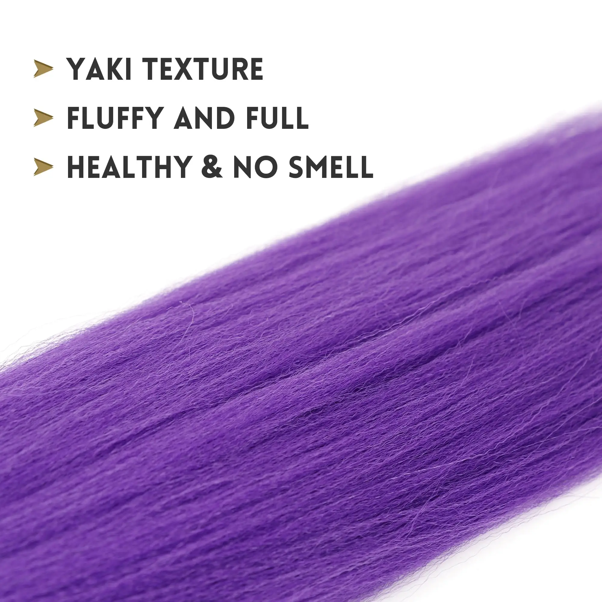 Long Purple Braiding Hair Pre Stretched Synthetic Braiding hair Extensions for Braids, Purple Hair Extensions for Stage Party Ha