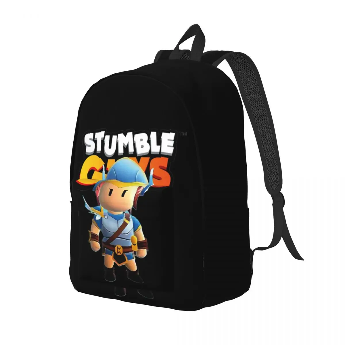 Mochila Stumbleguys Angel Gladiator Valkyrie para estudiantes de secundaria, divertida mochila de lona con bolsillo para videojuegos