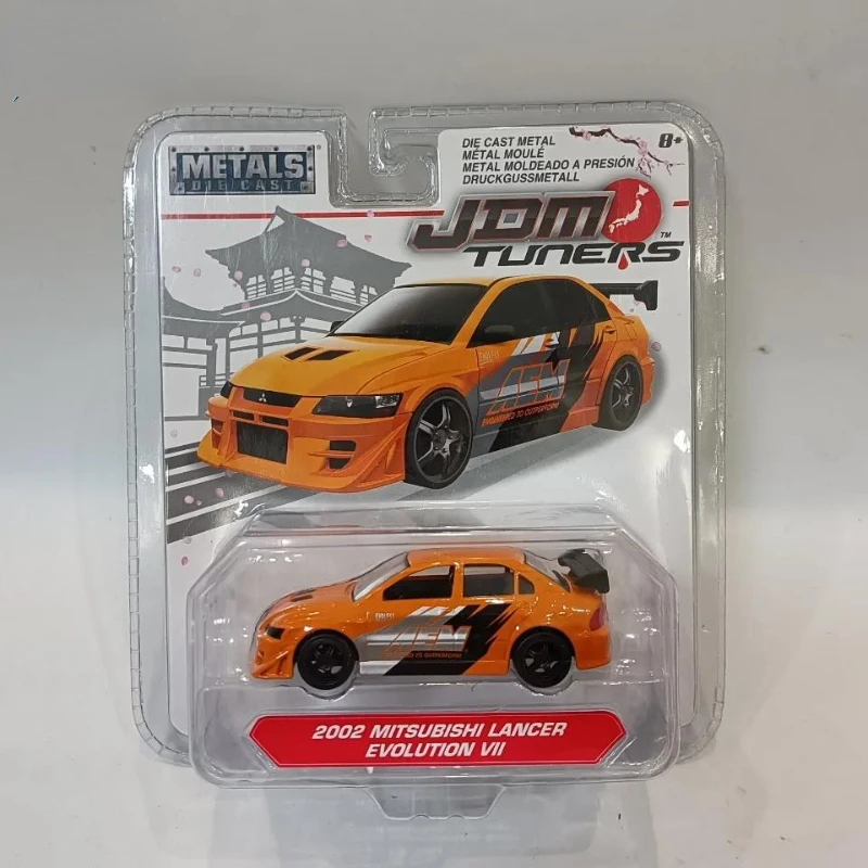

Jada 1:64 JDM 2002 MITSUBISHI LANCER EVOLUTION VII литый под давлением автомобиль из металлического сплава Модель автомобиля игрушки для детей подарочная коллекция