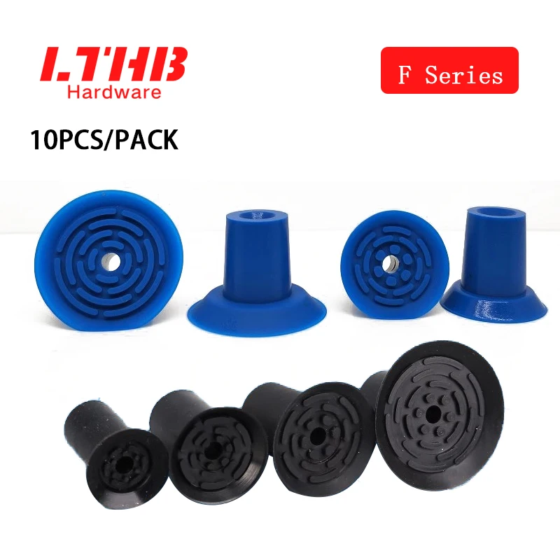 오픈 백용 10PCS 공압 진공 컵 사출 성형 기계에 파란색 실리콘 빨판 F18 처리 플라스틱 필름 식품 가방 ...
