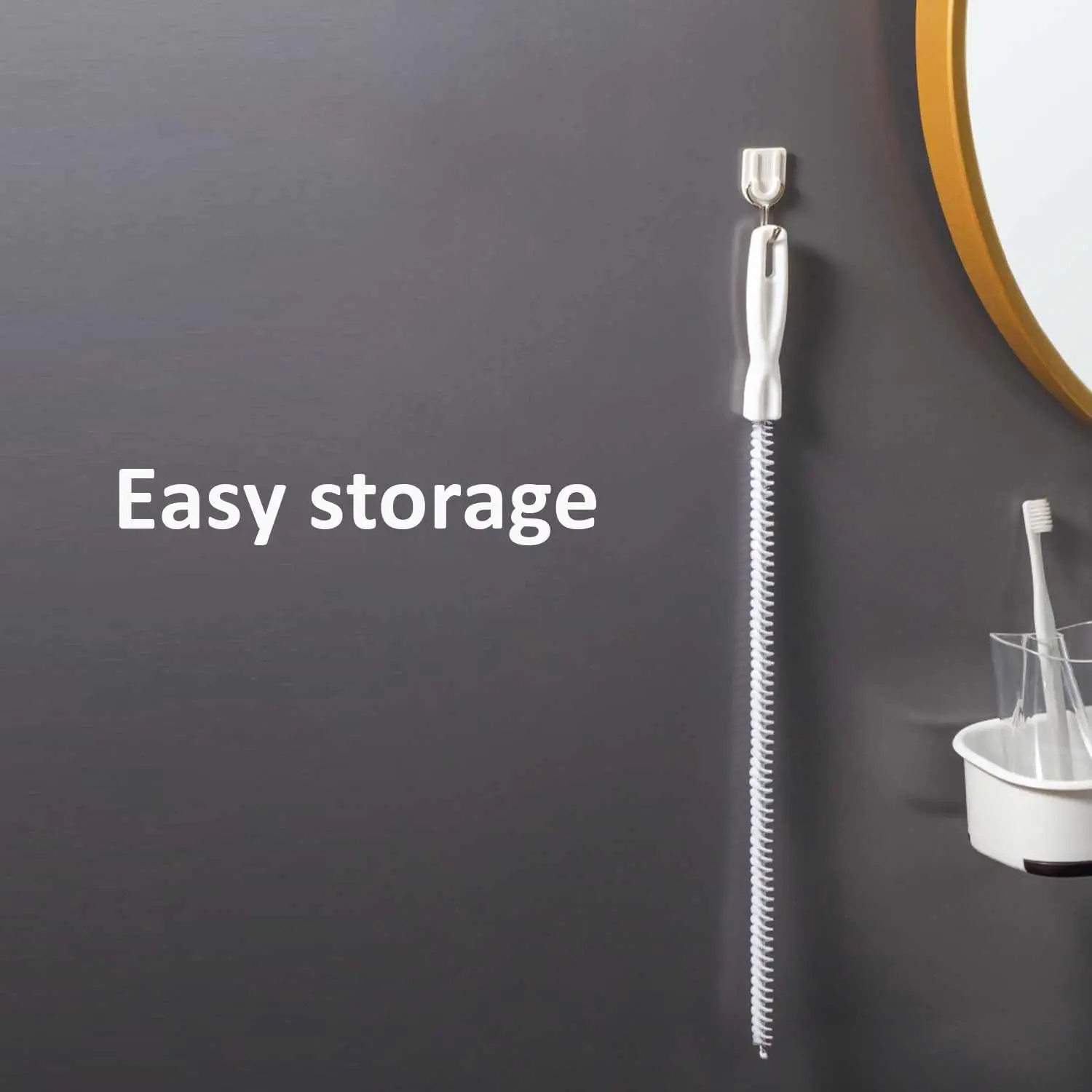 Flexible Sink Cleaning Brush Drain Pipe Dredging Cleaning Brush Reusable Drain Unblocker Brush Dredge Tool Cleaner Stick