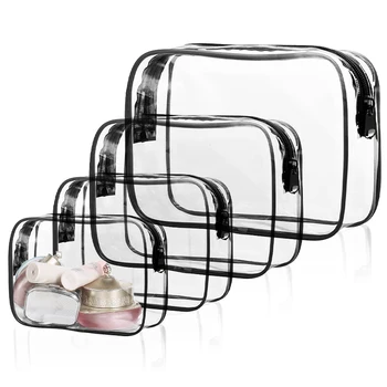 Toiletry Bags,  Travels Bags for toiletries, Clear Cosmetic Bags with Zipper Carry on Toiletry Bag Airport Airline Compliant Bag