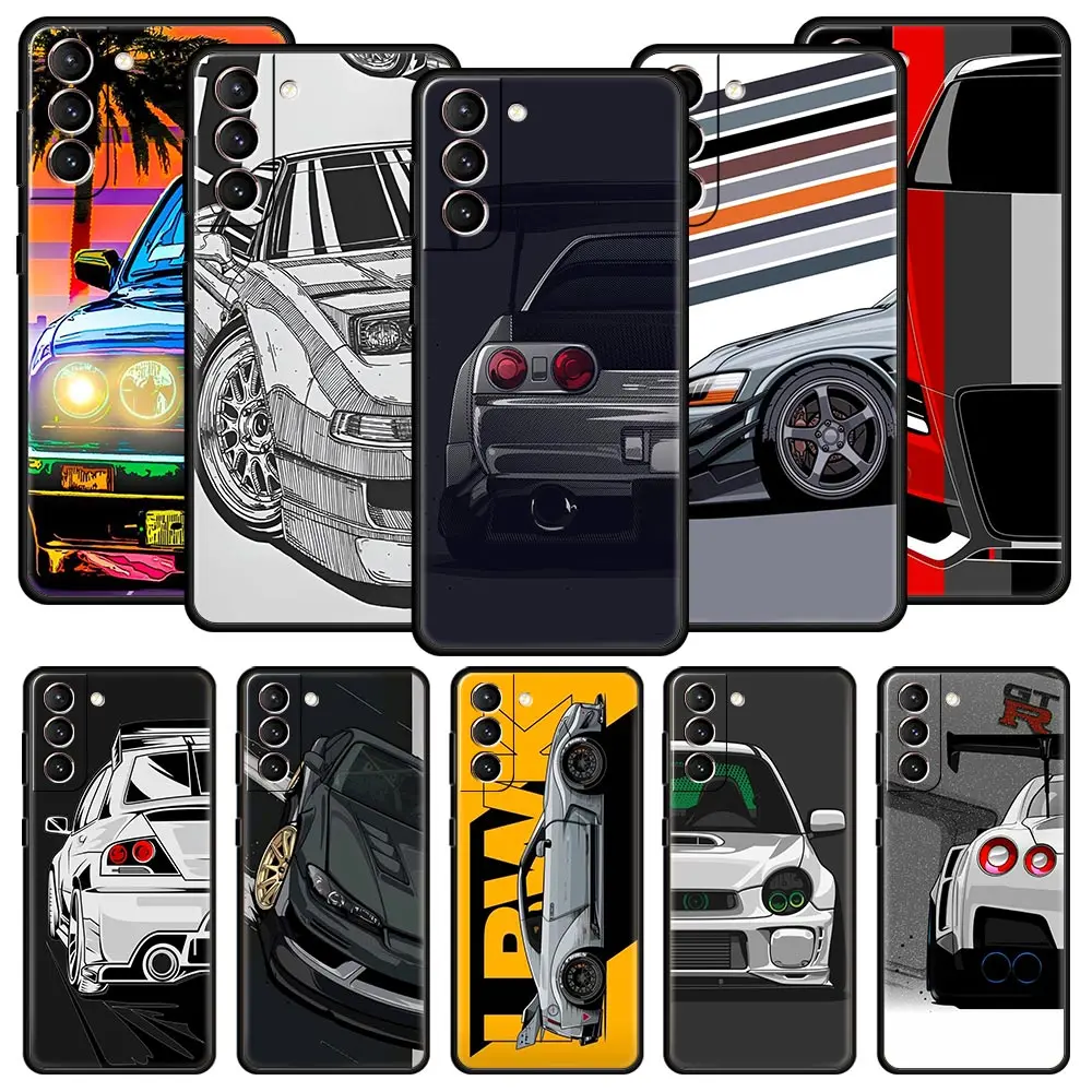 JDM Sports Cars Soft Silicone Phone Case