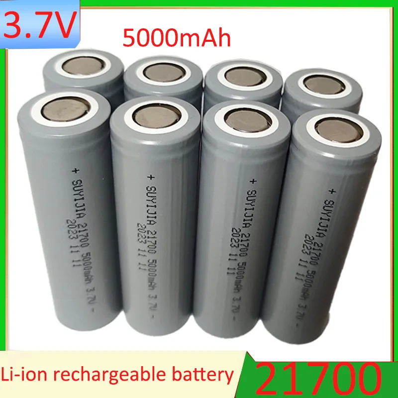 

21700 Original Battery3.7V5000mAh Large Capacity Rechargeable Lithium-ion Battery Suitable for Flashlight High-power Power Tools