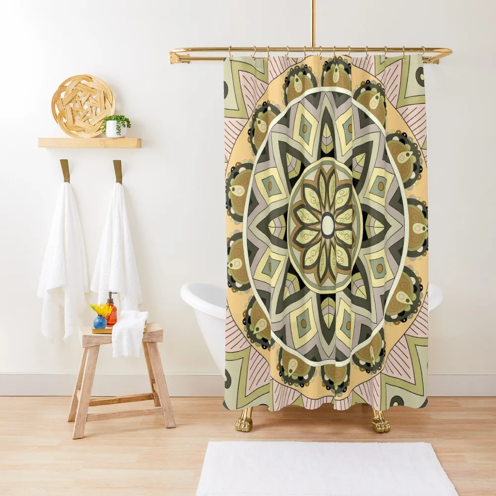 

Floral Pattern Flower Boho Mandala Shower Curtain Shower For Bathrooms Shower For Bathroom Waterproof Curtain