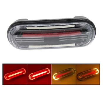 Fanale posteriore per moto 1Pc con indicatori di direzione 12V Luci freno posteriori per moto Lampada di posizione Fanali posteriori ATV LED