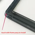 Touch with frame