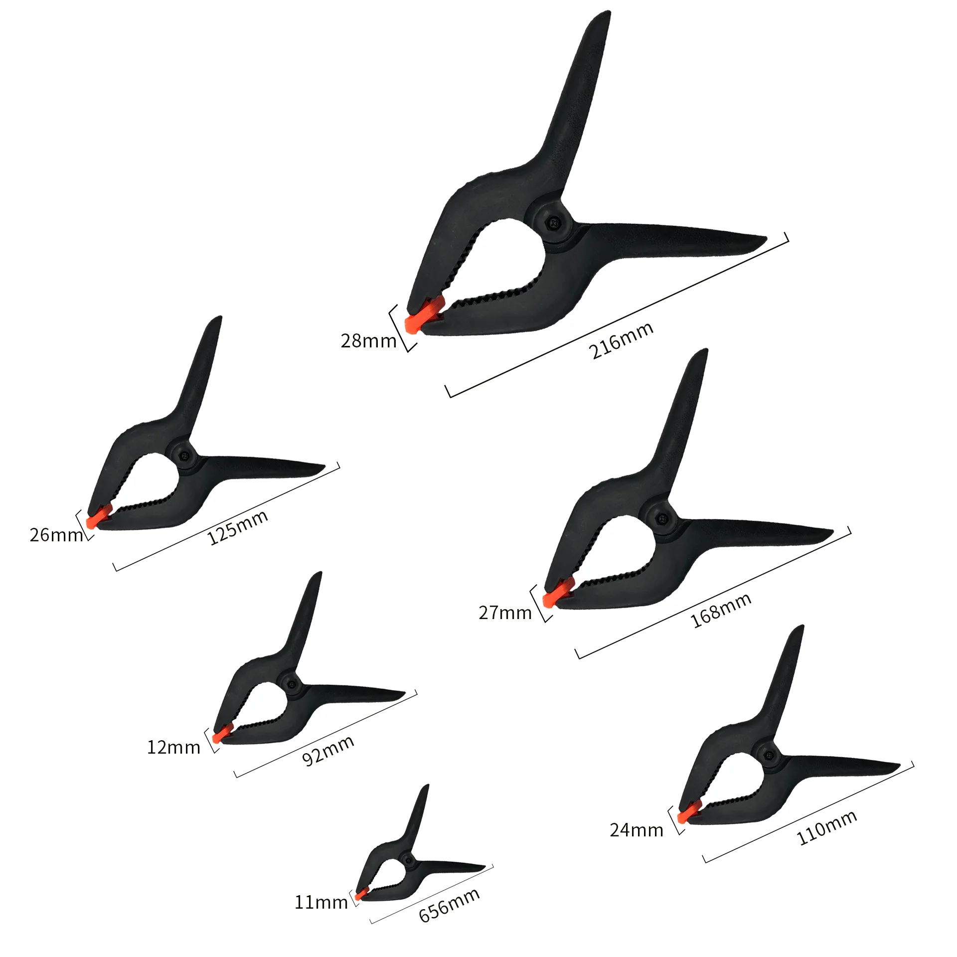 Фонарик для фотосъемки нейлоновый фиксированный пружинный зажим а-образный