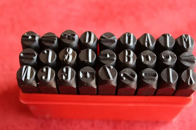 Handmade Leather DIY Tools-Alphabetical Stamped Punch Set, A-Z English Letter, 8mm Steel Leather Printing for Crafting