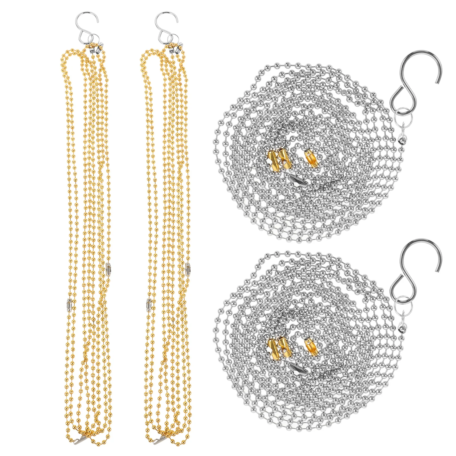 4Pcs Volleyball Net Measurement Chain Golden Silver Height Tool Referee Equipment Portable Durability Volleyball Nets Chain