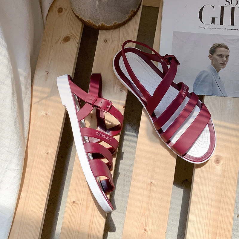 

Сандалии женские нескользящие, модная повседневная пляжная обувь, модель Лето 2022, разные цвета,