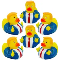 Donald Trump Rubber Ducks Bulk - 6 Pack Small 2.3 Inch,Trump Rubber Duckies Great for Jeep Ducking,Trump 2024 Gift,Bath Tub Toys 1