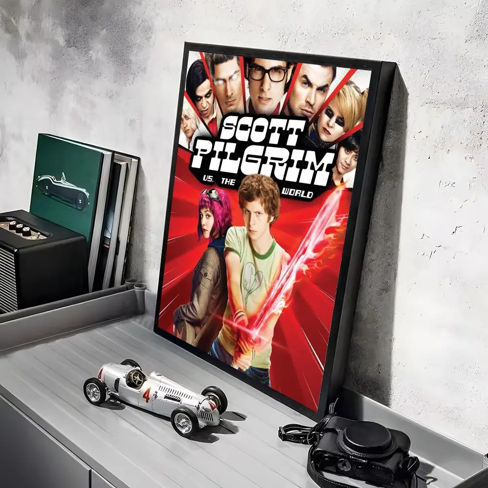 S-Scott Pilgrim vs the World Poster-Aufkleber, HD-wasserfeste Malerei, Wandkunst für Schlafzimmer, Wohnzimmer, Heimdekoration, Dekoration, Geschenk – Detail 9
