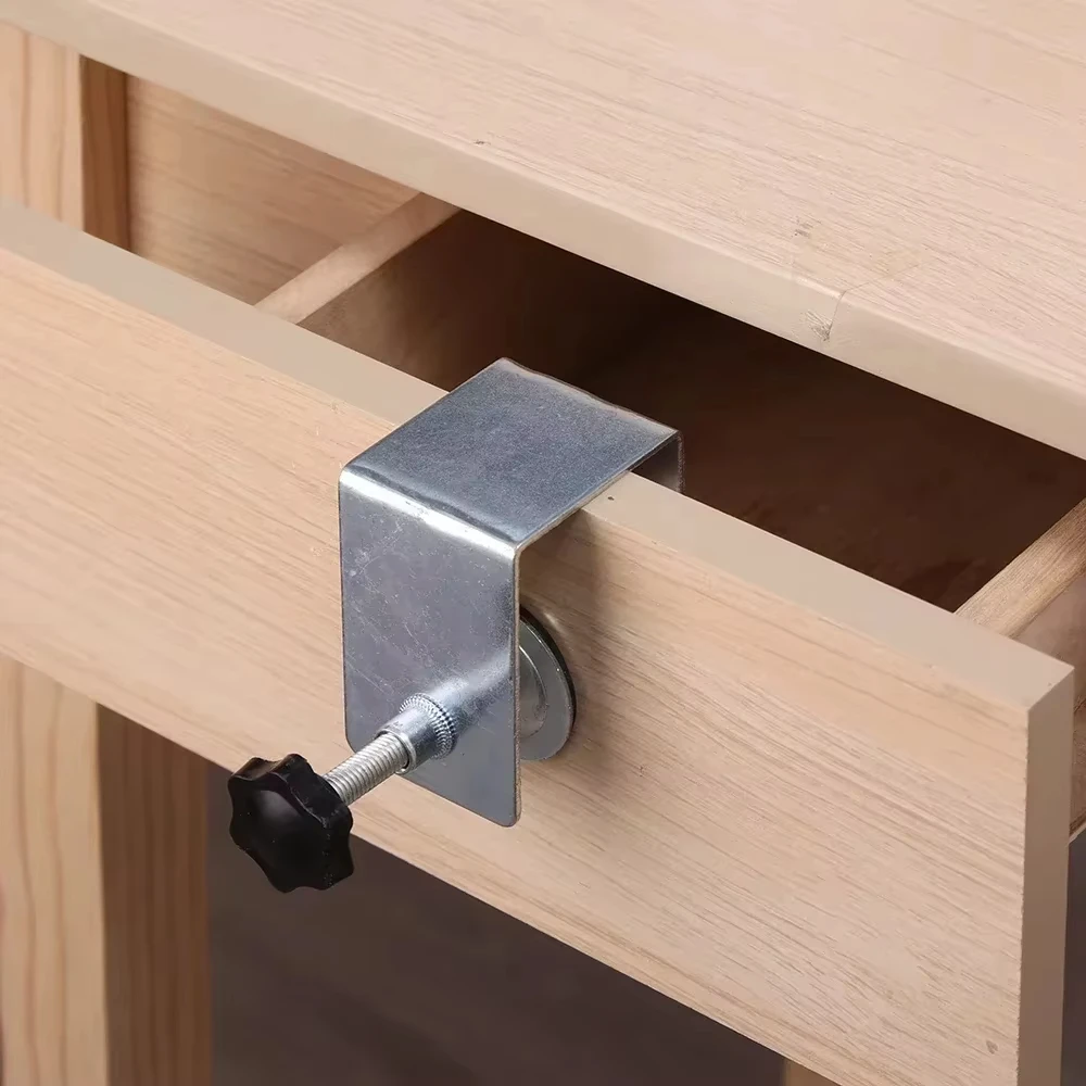 Woodworking Jig Cabinet Tool Home Furniture Steel Drawer Front Installation Clamps Drawer Panel Clips Carpentry Tools 2/4PCS