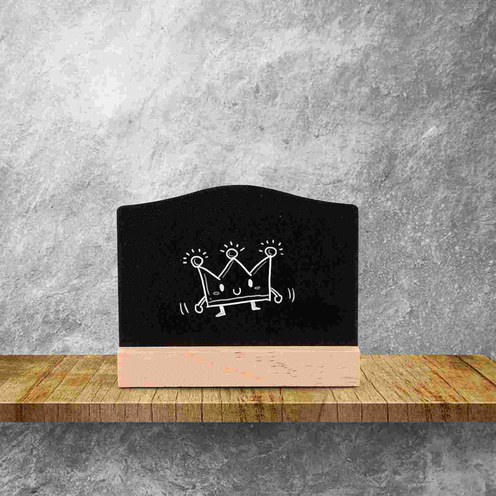 

Chalkboard Board Sign Sided Mini Chalk Double Messgae Tabletop Stand Two