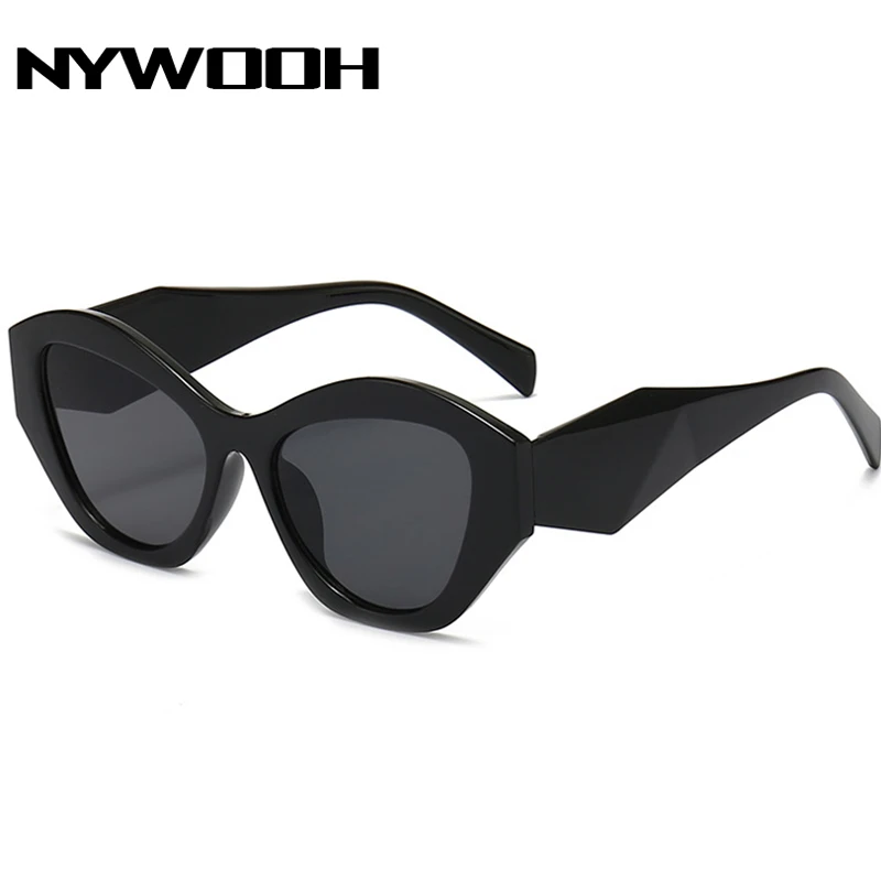 

NYWOOH 2023 Big frame Women's Sunglasses Classic Vintage Rectangle Sun glasses for Men UV400 Retro Black Eyewear shade