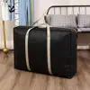 Quilt Storage Bag Smooth Zipper Folding Widen Handle Clothes Storage Pouch Large Capacity Oblong Shape Blanket Storage Bag 5