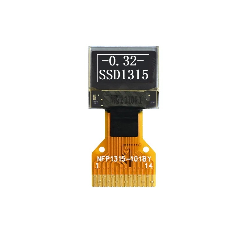 0.32 inch OLED display 60x32 resolution SSD1315 driver IIC interface white light 14Pin 2Pcs