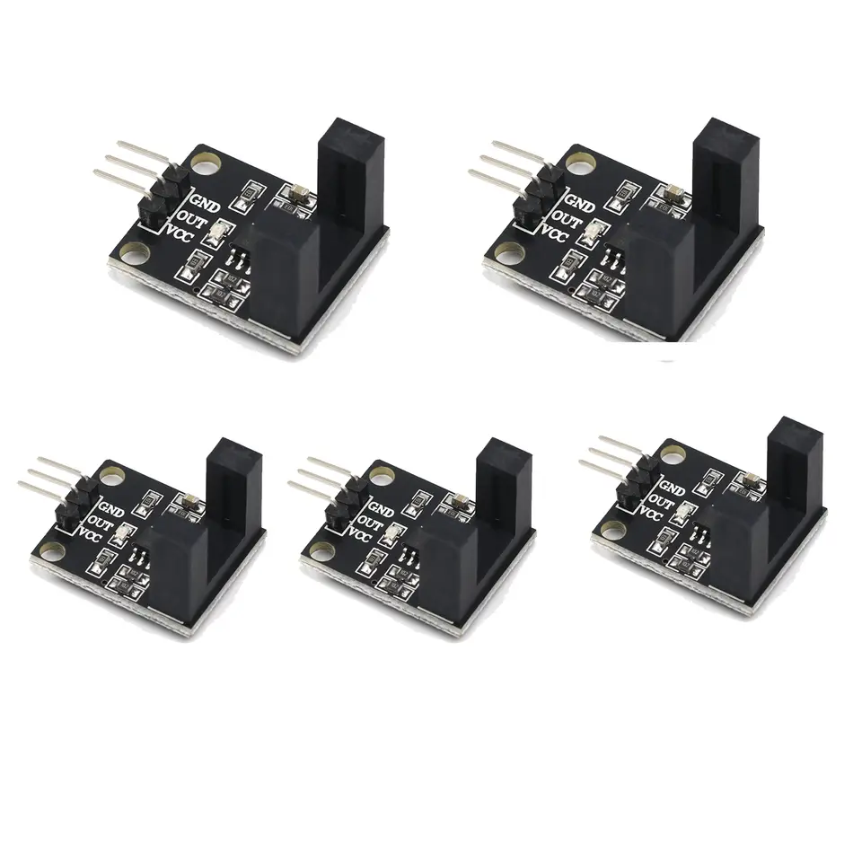 5pcs Beam photoelectric sensor Electric motor counter speed test module LM393 groove coupler module image 6