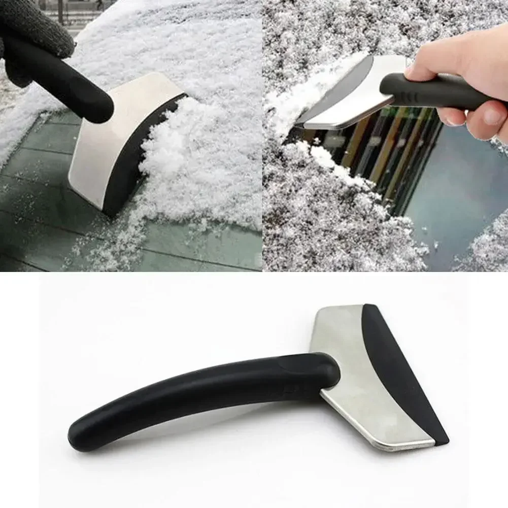 Snow shovel stainless steel ice scraper for car truck windshield and window glass snow removal tools winter accessories
