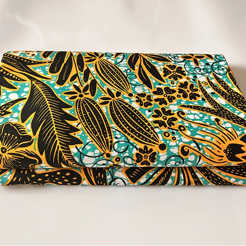 african ankara real wax block fabric african Fabric for dresses cotton fabric 6yards Ghana wax high quality