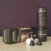 Portable Mini Espresso Machine, 12V/24V Car Coffee Maker with Self-Heating,  Compatible For NS Pods & Ground Coffee 1