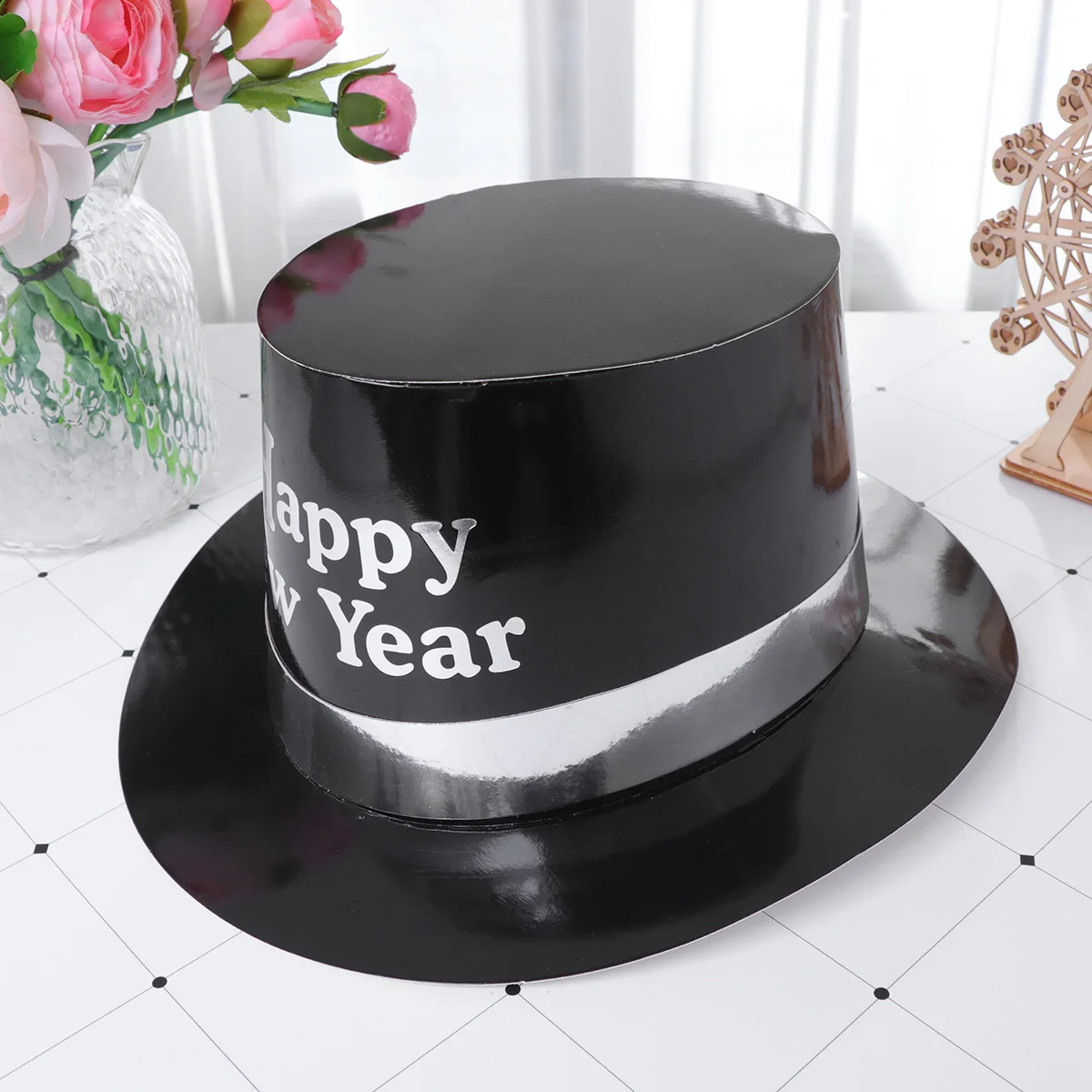 

5 Pcs New Year Party Favors Tophat Gift Mahomes Ornament Hats Paper Cap Trager Accesoeies