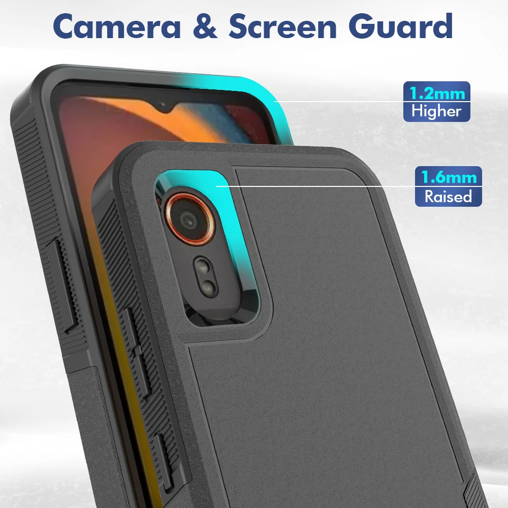 Shockproof Hybrid Dual-Layer Phone Case - Rugged Protective Cover