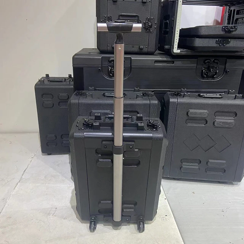 Tool Box Organizer Stage Audio Amplifier Equipment Cabinet PE Plastic Flight Case Microphone Storage Suitcase Professional images - 6