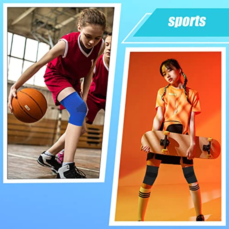 Kids Knee Compression Sleeve Knee Brace KneePads for Basketball Volleyball Sports Gymnastics knee pad,knee support sleeve,knee support,knee brace,knee wraps