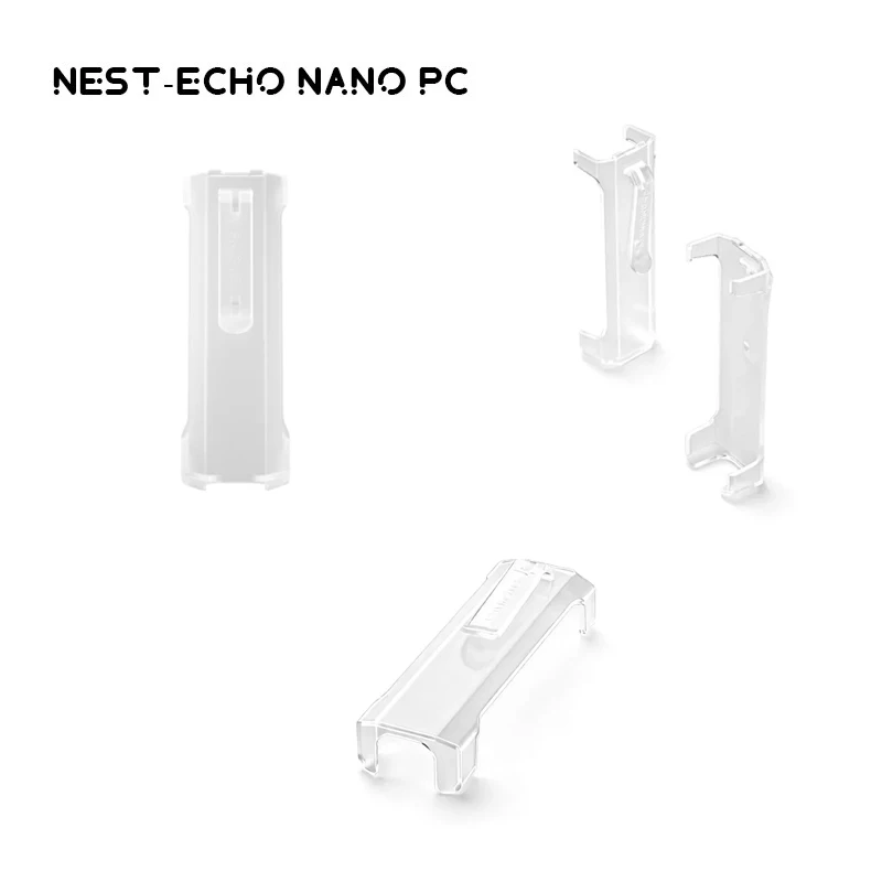 FiiO Snowsky NEST-ECHO NANO ECHO NANO MP3 음악 플레이어용 백 클립 쉘 무광택 질감 투명 PC 소재 MP3 백 클립