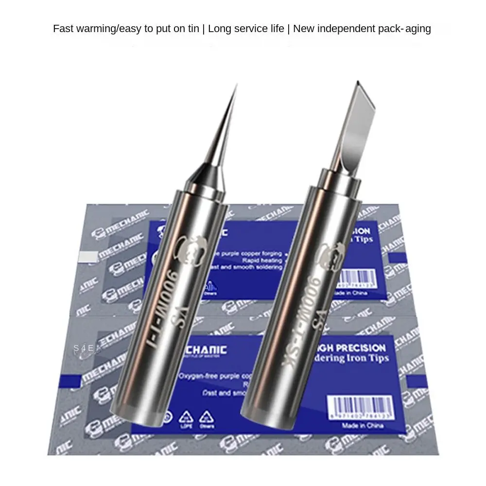 1Pcs 900M Soldering Iron Tip Lead-free Oxygen-free Copper Tips for 936 937 Soldering Stations soldering iron tips