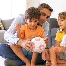 

Pop Football Fidget 3D Toys with Inflator Push Pop Bubble Sensory Ball Fidget Toy Inflation Stress Balls Novelty Gifts for Kids
