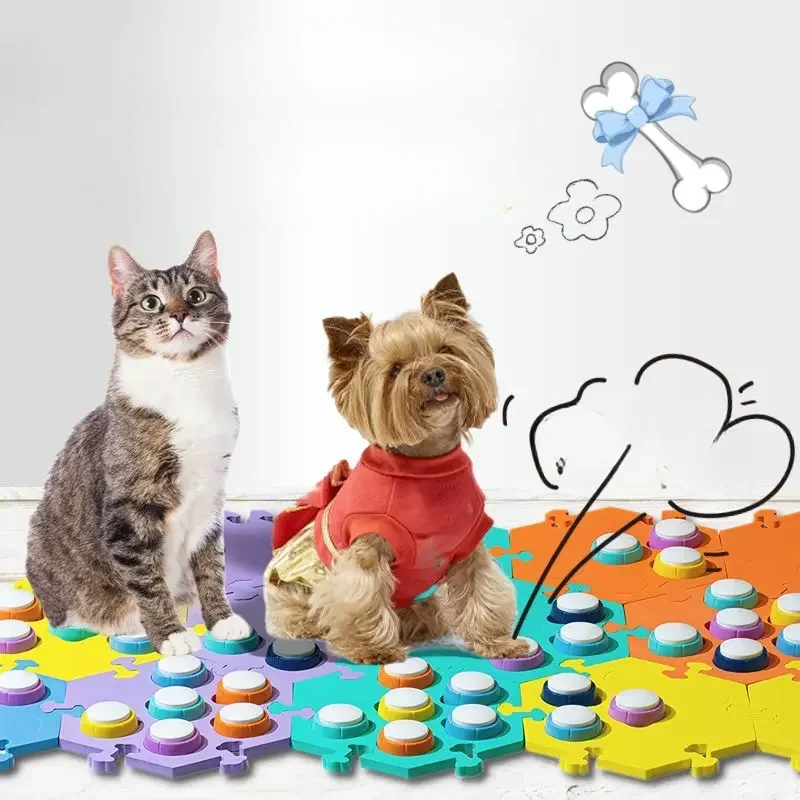 Botón de comunicación para perros, grabadora de voz para gatos, entrenamiento con voces, clickers