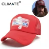 CLIMATE Forrest Gump Trucker Cap Bubba Gump Cosplay Cap Hat Running Sport Gump CapsOutdoor Net Mesh Baseball Snapback Caps Hat 1