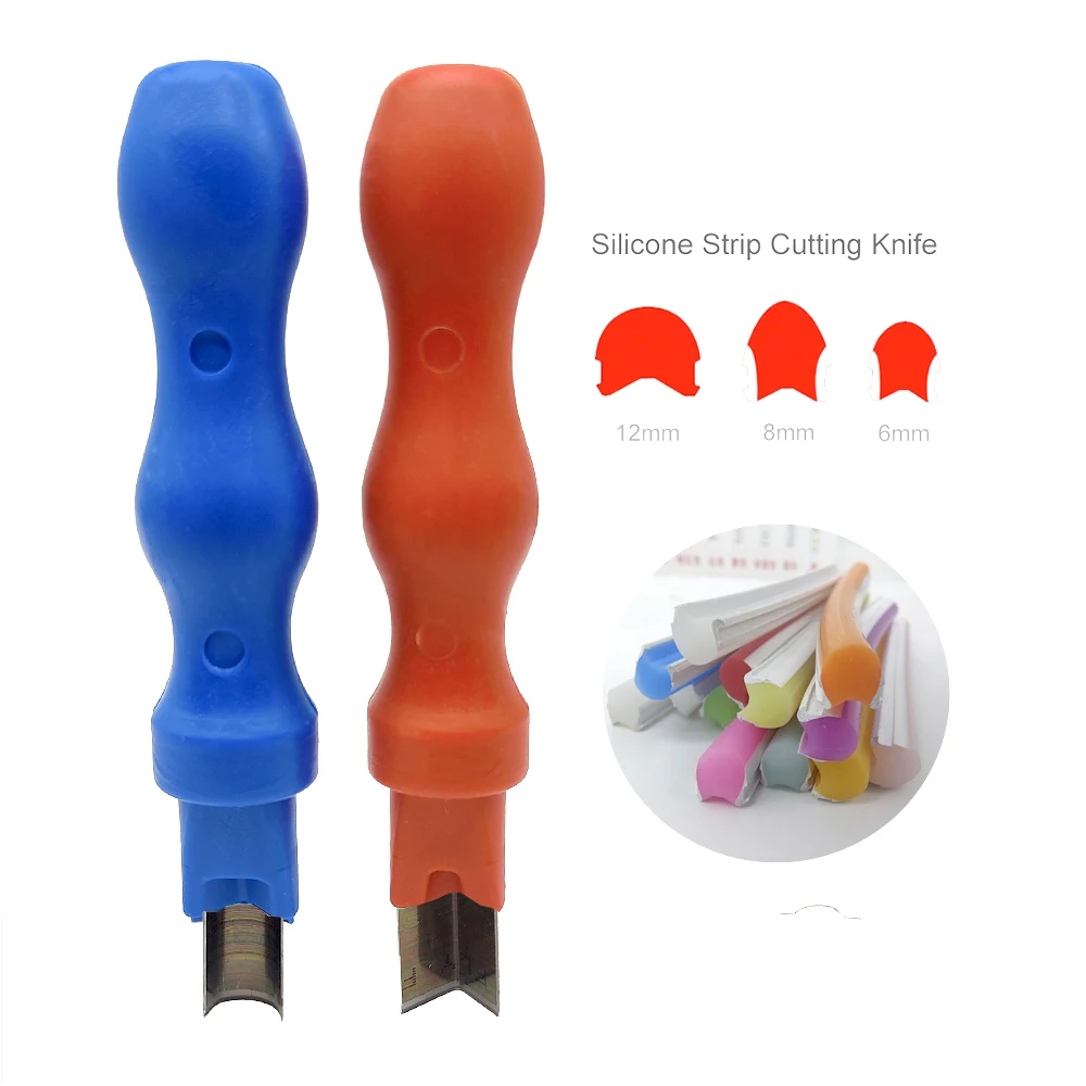 Split Neon Licht Hand Werkzeug Messer Rechten Winkel Arc Cutter Carving Messer Weiche Silikon Streifen Zubehör – Detail 1