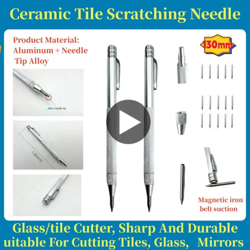 

Scriber Pen Tungsten Carbide Engraving Pen Marking Carving Scribing Marker For Glass Ceramic Metal Wood Construction Marking Too