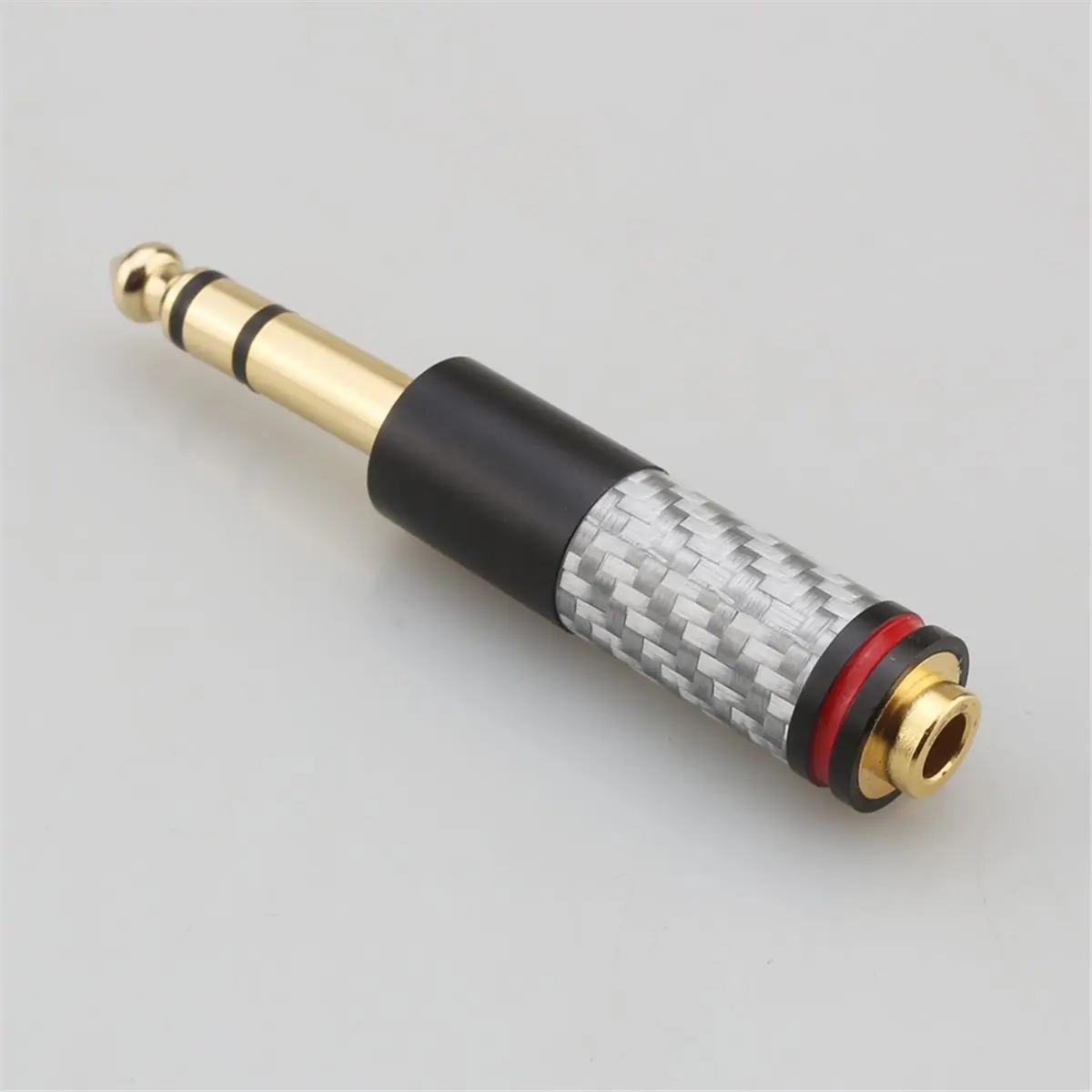 (A75T) HIFI 금도금 1/4 6.35mm TRS 남성-4.4mm 여성 밸런스드 커넥터 헤드폰 어댑터 Aux 케이블 오디오 잭 어댑터