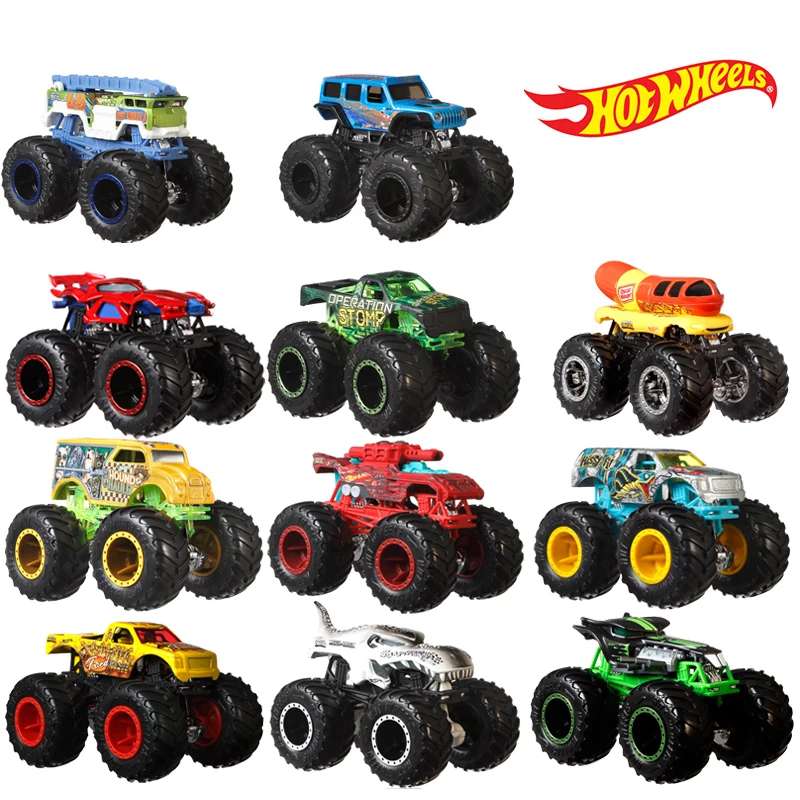 Hot Wheels Cars FYJ44 New 2022 Auto Monster Trucks Bigfoot Mega Wrex/Beetle/Gunkster коллекция металлических литых