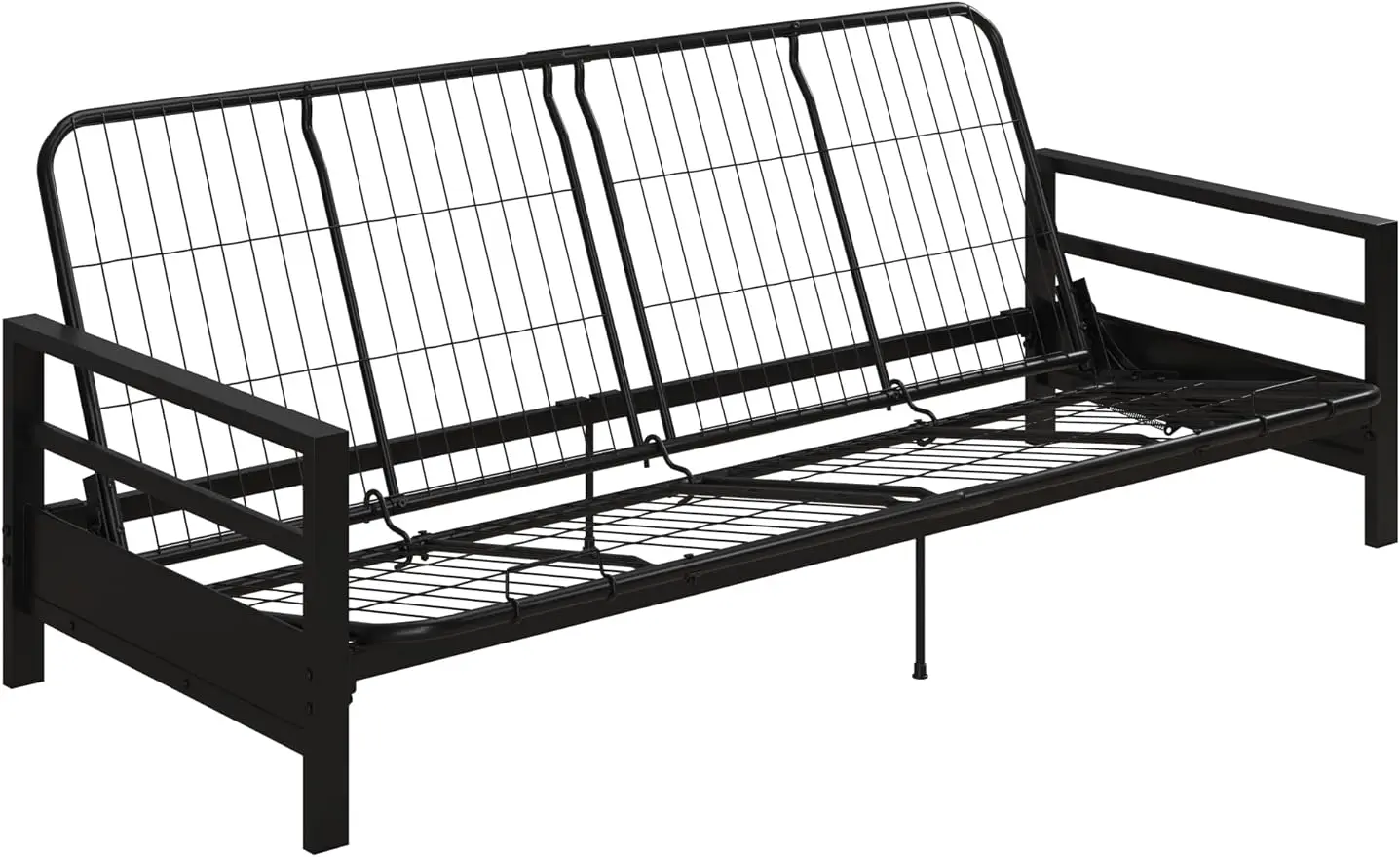

Miles Metal Futon Frame, Black/Silver sofa set living room furniture sofa bed lounge chair sectional sofa