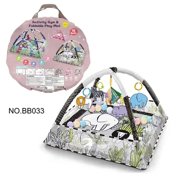 Multifunctional Fitness Frame For Children Educational Mat Crawling Blanket Infant Play Rug Kids Activity Mat Gym Baby Toys Gift 1