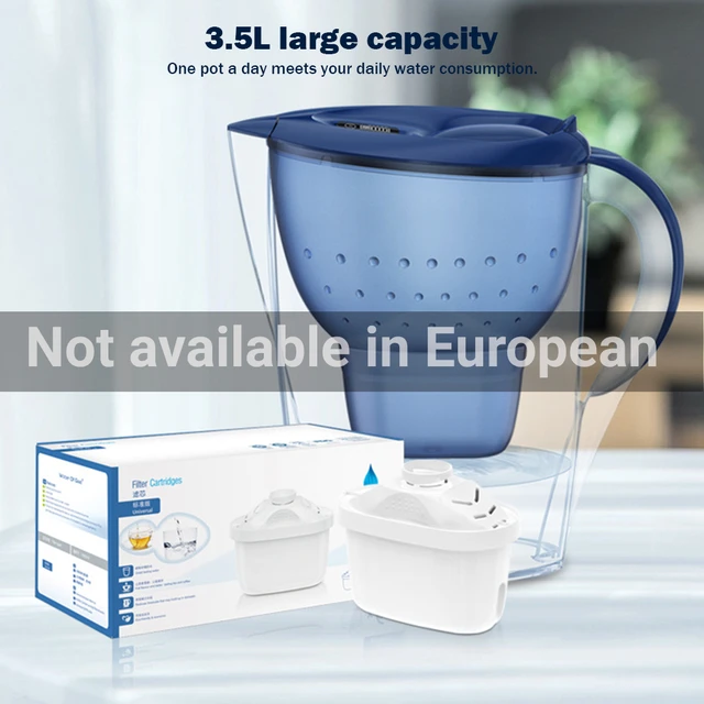 1-10pc Water Filter Jug Cartridges for Brita- Maxtra Reducing Limescale Chlorine Replacement Filter Cartridges Activated Carbon 5